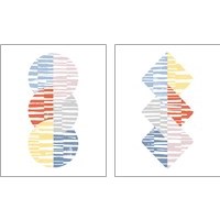 Framed 'Meditate Bright 2 Piece Art Print Set' border=