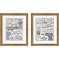 Framed 'Adventurous  2 Piece Framed Art Print Set' border=