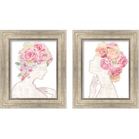 Framed She Dreams of Roses 2 Piece Framed Art Print Set