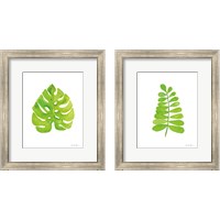 Framed 'Fresh and Green 2 Piece Framed Art Print Set' border=