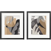 Framed 'Neutral Abstract 2 Piece Framed Art Print Set' border=