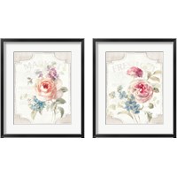 Framed 'Cottage Garden 2 Piece Framed Art Print Set' border=