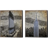 Framed 'New York 2 Piece Canvas Print Set' border=
