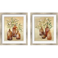 Framed 'Cotton Still Life 2 Piece Framed Art Print Set' border=