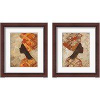 Framed 'African Beauty 2 Piece Framed Art Print Set' border=