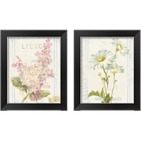Framed 'Floursack Florals 2 Piece Framed Art Print Set' border=