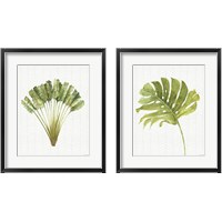 Framed 'Mixed Greens 2 Piece Framed Art Print Set' border=