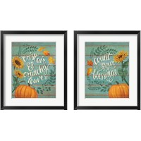 Framed 'Harvest Delight 2 Piece Framed Art Print Set' border=