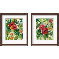 Framed 'Tropical Jewels 2 Piece Framed Art Print Set' border=