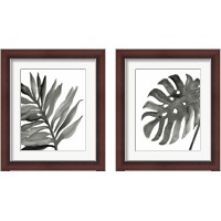 Framed 'Tropical Palm 2 Piece Framed Art Print Set' border=