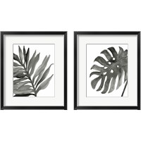 Framed 'Tropical Palm 2 Piece Framed Art Print Set' border=