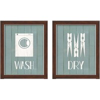 Framed 'Wash House Laundry 2 Piece Framed Art Print Set' border=