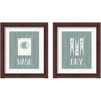 Framed 'Wash House Laundry 2 Piece Framed Art Print Set' border=