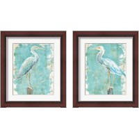 Framed 'Coastal Egret 2 Piece Framed Art Print Set' border=