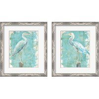 Framed 'Coastal Egret 2 Piece Framed Art Print Set' border=