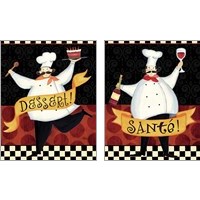 Framed 'Bon Appetit 2 Piece Art Print Set' border=