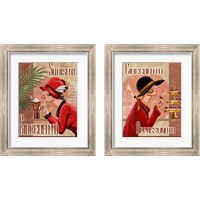 Framed 'Italian Chocolate 2 Piece Framed Art Print Set' border=