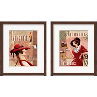 Framed 'French Chocolate 2 Piece Framed Art Print Set' border=