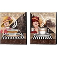 Framed 'Coffee 2 Piece Canvas Print Set' border=