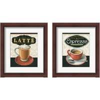 Framed 'Coffee Moment 2 Piece Framed Art Print Set' border=