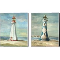 Framed 'Lighthouse 2 Piece Canvas Print Set' border=