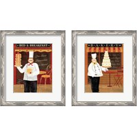 Framed 'Chef's Specialties 2 Piece Framed Art Print Set' border=