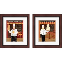 Framed 'Chef's Specialties 2 Piece Framed Art Print Set' border=