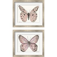 Framed 'Butterfly 2 Piece Framed Art Print Set' border=