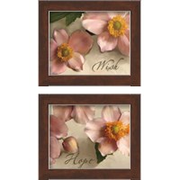 Framed 'Wish & Hope 2 Piece Framed Art Print Set' border=