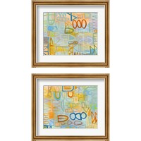 Framed 'Duet  2 Piece Framed Art Print Set' border=