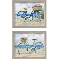 Framed 'Beach Time 2 Piece Framed Art Print Set' border=