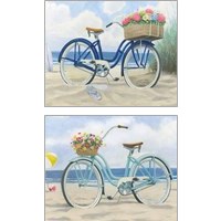 Framed 'Beach Time 2 Piece Art Print Set' border=