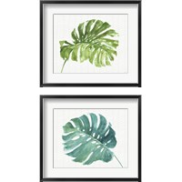 Framed 'Mixed Greens  2 Piece Framed Art Print Set' border=