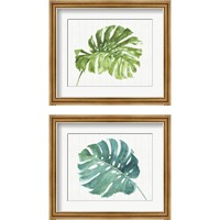 Framed 'Mixed Greens  2 Piece Framed Art Print Set' border=