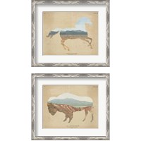 Framed 'American Southwest 2 Piece Framed Art Print Set' border=