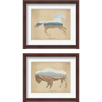 Framed 'American Southwest 2 Piece Framed Art Print Set' border=