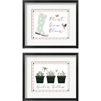 Framed 'Garden 2 Piece Framed Art Print Set' border=