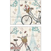 Framed 'Paris Tour 2 Piece Art Print Set' border=