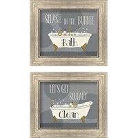 Framed 'Squeaky Clean 2 Piece Framed Art Print Set' border=