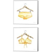 Framed 'Hand Wash 2 Piece Canvas Print Set' border=