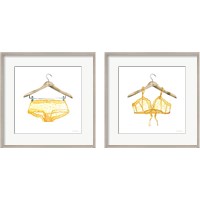 Framed 'Hand Wash 2 Piece Framed Art Print Set' border=