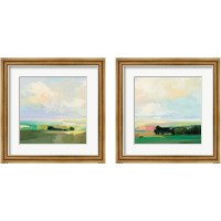 Framed 'Summer Sky 2 Piece Framed Art Print Set' border=