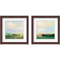 Framed 'Summer Sky 2 Piece Framed Art Print Set' border=