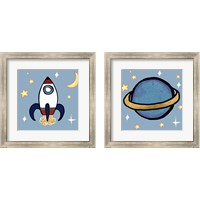 Framed 'Kids Space 2 Piece Framed Art Print Set' border=