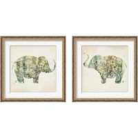 Framed 'Boho Elephant 2 Piece Framed Art Print Set' border=