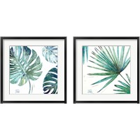 Framed 'Organic with Blues 2 Piece Framed Art Print Set' border=