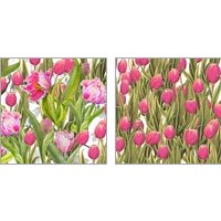 Framed 'Tulip Symphony 2 Piece Art Print Set' border=