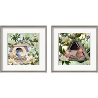 Framed 'Birdhouse  2 Piece Framed Art Print Set' border=