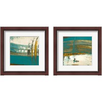 Framed 'Midnight Sun 2 Piece Framed Art Print Set' border=