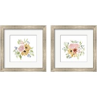 Framed 'Gwen Bouquet 2 Piece Framed Art Print Set' border=